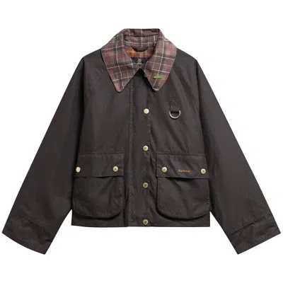 Pre-owned Barbour Icons Quilted Spey Wax 'rustic/muted' | Brown | Women's Size 12