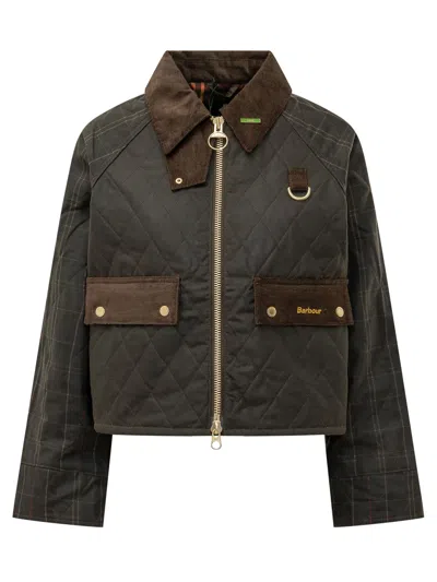 Barbour Icons Quilted Utility Jacket In Olive