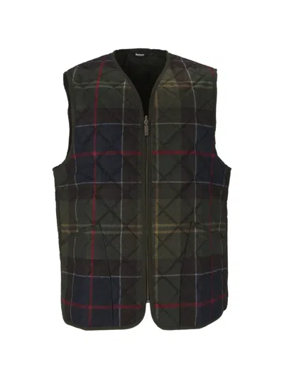 Barbour Man Vest Dark Green Size Xl Polyester In Black