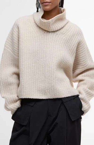 BARBOUR BARBOUR IMELDA OVERSIZE MERINO WOOL BLEND FUNNEL NECK SWEATER