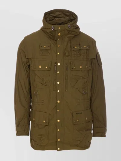 Barbour Inaka Hooded Jacket Pockets