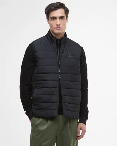 Barbour International Aldon Mens Quilted Gilet In Black