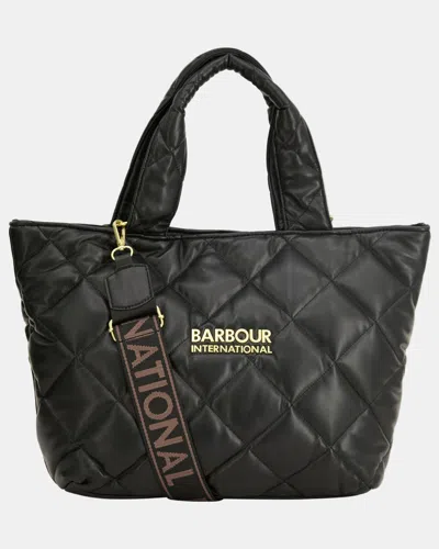 Barbour International Battersea Womens Soft Quilt Tote Bag In Green