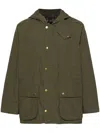 Barbour International Bedale Showerproof Hooded Jacket In Green