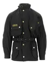 Barbour International Belted Jacket In Black