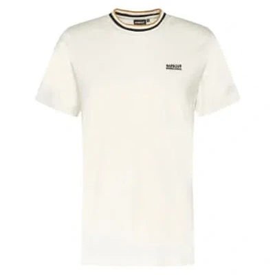 Barbour International Buxton Tipped T In White