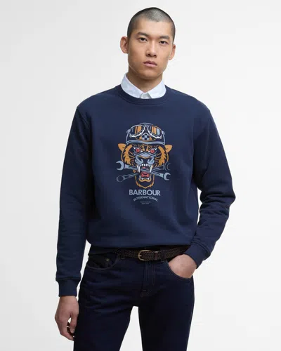 Barbour International Carlisle Mens Sweatshirt In Blue