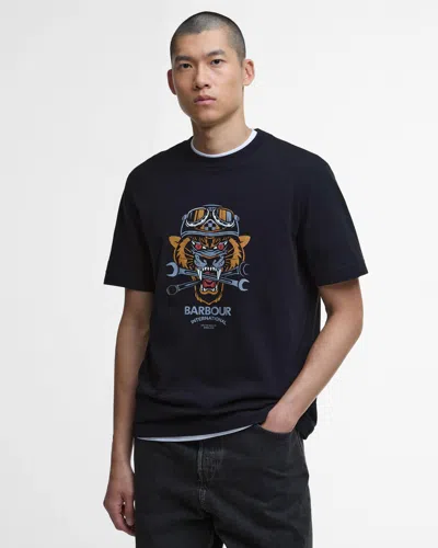 Barbour International Carlisle Mens T-shirt In Black