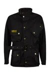 Barbour International Military Cotton Jacket In Nero Neri E Grigi