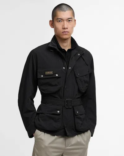 Barbour International Contemporary A7 Mens Showerproof Jacket In Black