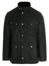 Barbour International Duke Wax Jacket In Green