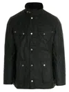Barbour International Duke Wax Jacket In Black