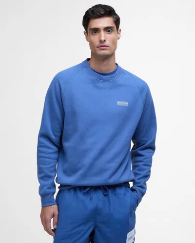 Barbour International Essential Crew Mens Sweatshirt In Blue