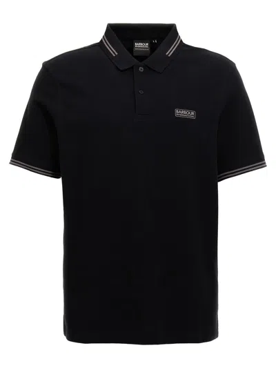 Barbour International Essential Tipped Polo In Black