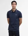 Barbour International Ethan Mens Tipped Polo Shirt In Blue