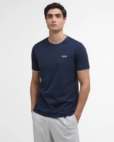 Barbour International Ethan Mens Tipped T-shirt In Blue