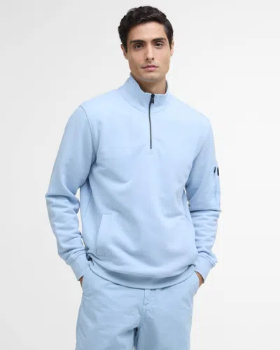 Barbour International Ewan Mens Funnel Neck Sweatshirt In Blue
