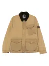 Barbour International Flap-pocket Jacket In Brown