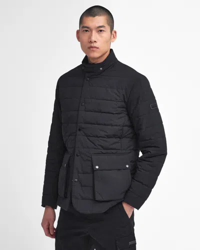 Barbour International Fleetham Mens Puffer Jacket In Black
