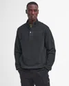 Barbour International Flight Mens Half Zip Sweatshirt In Black