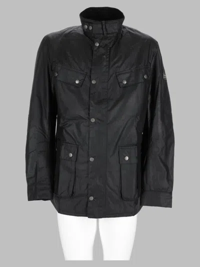 Barbour International Giacca Cerata "duke" In Black