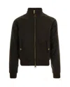 Barbour International Giubbino Merchant Wax Olive In Black