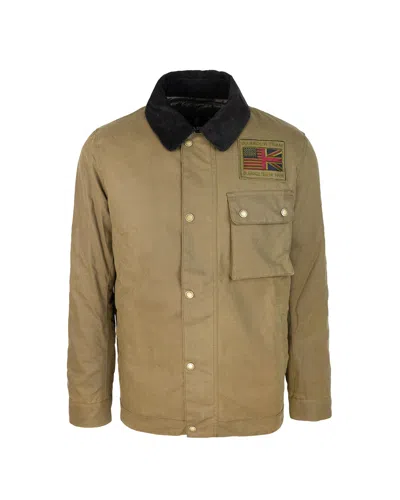 Barbour International Utility Jacket With Long Sleeves And Pockets In Brown