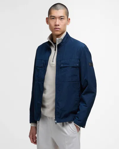 Barbour International Gorley Mens Casual Jacket In Blue