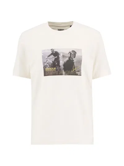 Barbour International Graphic-print T-shirt In White