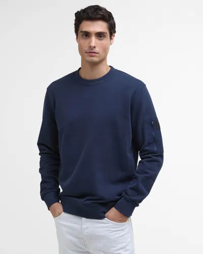 Barbour International Grip Mens C-neck Sweatshirt In Blue