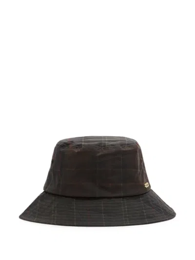Barbour International Hazelwood Tartan-print Bucket Hat In Black