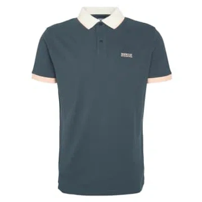 Barbour International Howall Polo Shirt Forest River In Blue