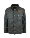 Barbour International Giacca Verde "workers Wax" In Green