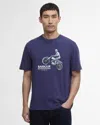 Barbour International Jump Archive Mens T-shirt In Blue