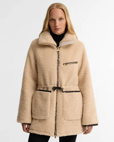 Barbour International Kemora Womens Fleece Casual Jacket In Neutral