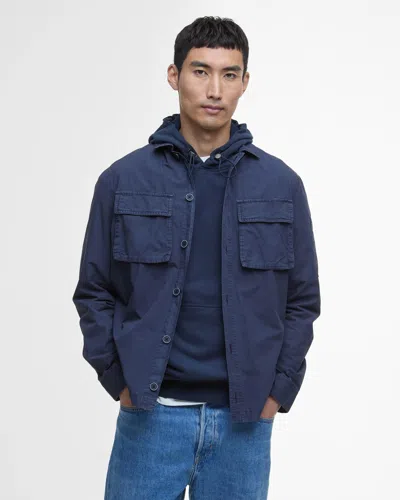 Barbour International Kenneth Mens Overshirt In Blue