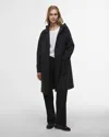 Barbour International Long Kyra Womens Waterproof Jacket In Black