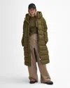 Barbour International Track Line Womens Long Quilted Jacket