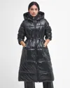 Barbour International Longline Watkins Womens Puffer Jacket In Black