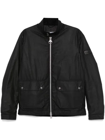 Barbour International Lutlaw Harrington Jacket In Black