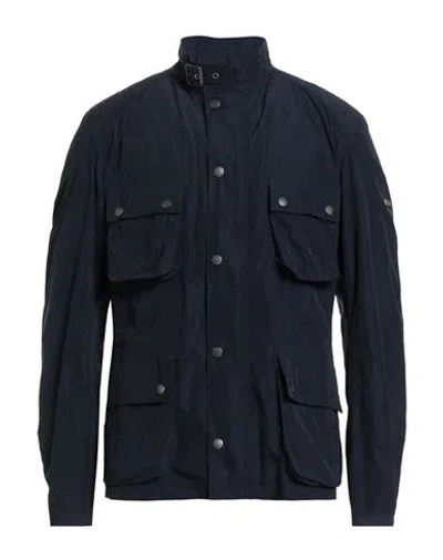 Barbour International Man Jacket Navy Size M Polyester In Blue