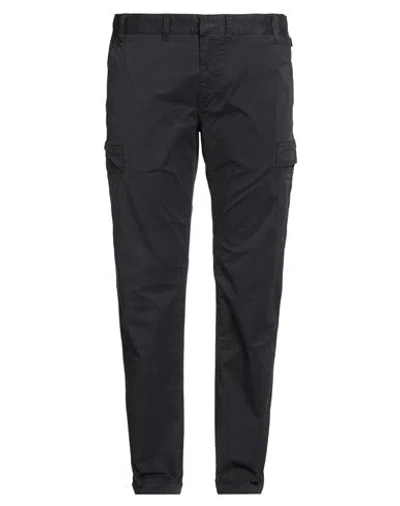 Barbour International Man Pants Midnight Blue Size 38w-32l Cotton, Elastane In Black
