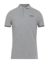 Barbour International Man Polo Shirt Grey Size S Cotton In Gray