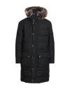 Barbour International Man Puffer Black Size Xl Cotton, Modacrylic, Polyester In Black