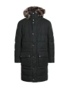 Barbour International Man Puffer Black Size Xl Cotton, Modacrylic, Polyester In Black