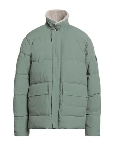 Barbour International Man Puffer Sage Green Size Xxl Polyamide