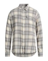 Barbour International Man Shirt Grey Size M Cotton, Elastane In Multi