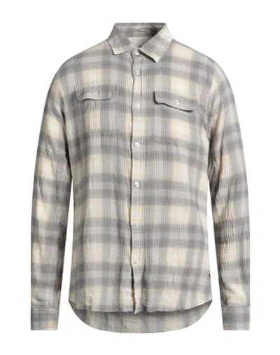 Barbour International Man Shirt Grey Size M Cotton, Elastane In Multi