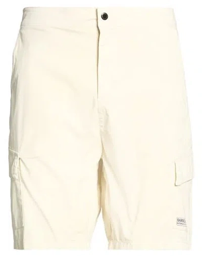 Barbour International Man Shorts & Bermuda Shorts Ivory Size 34 Cotton, Elastane In Neutral
