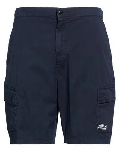 Barbour International Man Shorts & Bermuda Shorts Midnight Blue Size 36 Cotton, Elastane